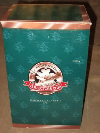 Ab Anheuser Busch Budweiser Collectors Club 2001 Cb18 King Of Beers