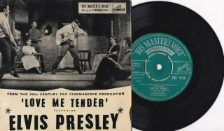 1957 Hmv Ep Elvis Presley " Love Me Tender "