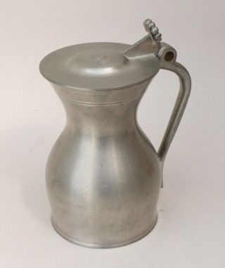 Crown And Rose Pewter Tankard With Lid - Limited Edition No.  233 / 850