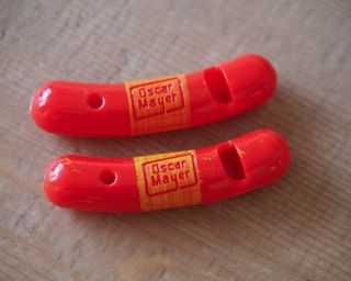Vintage 1950s Oscar Mayer Wiener Whistle (qty 2) Instructions