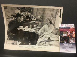 Lauren Bacall Autograph Signed " The Gift Of Love " 8x10 B&w Wire Photo Jsa