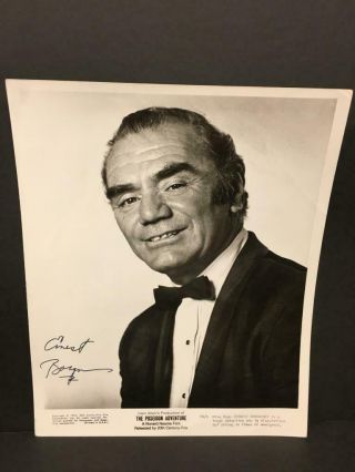 Ernest Borgnine Autograph Signed 8x10 Black & White Photograph Auto Jsa