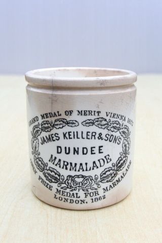 Vintage C1920s 1lb Size James Keiller & Sons Ltd Dundee Marmalade Maling Pot Jar
