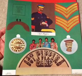 The Beatles 1967 Capitol Records; SGT Peppers Vinyl 33 NM,  Stereo SMAS 2653 6