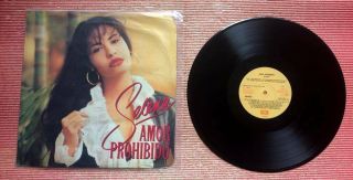 Selena Amor Prohibido Lp 12 " 33 Rpm Record Ecuador ¡ Rare