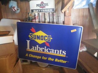 Sunoco Lubricants Metal Sign - 2 