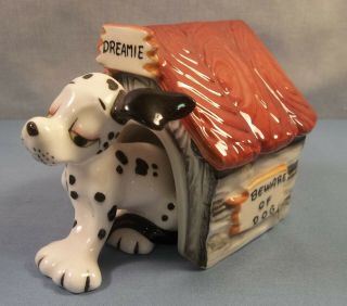 Vintage Comical Dalmatian Dog Salt And Pepper Shakers