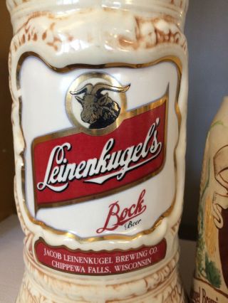 3 Leinenkugel’s Bock Beer Steins 2