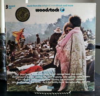 3 Record Set Woodstock Soundtrack Cotillion Sd 3 - 500 Richmond Press 3lp