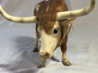 vintage Breyer model 75 Texas Longhorn Bull,  traditional scale 4
