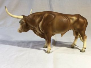 vintage Breyer model 75 Texas Longhorn Bull,  traditional scale 5