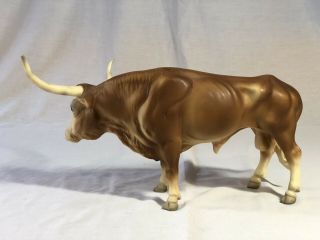 vintage Breyer model 75 Texas Longhorn Bull,  traditional scale 6