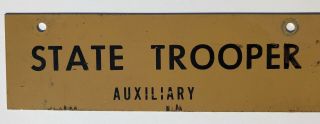 Vintage Metal Signs State Trooper Auxiliary