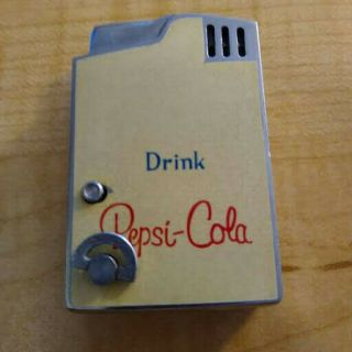 Vintage Pepsi Cola Wind Up Musical Pocket Lighter Nesor Hi - Fi Music Box