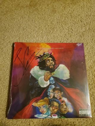 J.  Cole Kod Autographed Limited Edition Vinyl Lp.