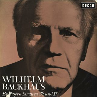Decca Sxl - 21064 Beethoven Piano Sonatas 28 & 17 Wilhelm Backhaus Black/gold Lbl