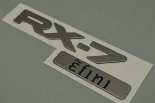 Mazda Fini Rx - 7 Fd3s Emblem Silver Sticker Seal