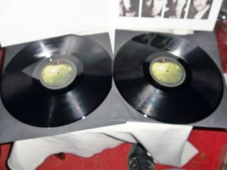 THE BEATLES DOUBLE WHITE ALBUM APPLE LABEL ALL 4 SIDES FAB 4