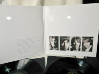 THE BEATLES DOUBLE WHITE ALBUM APPLE LABEL ALL 4 SIDES FAB 5