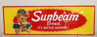 Sunbeam Bread Large 42  Vintage Style Embossed Metal Signs Country Store Decor