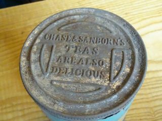 1931 Vintage Chase and Sanborn ' s Coffee Tin Can paper label March 16 D 8