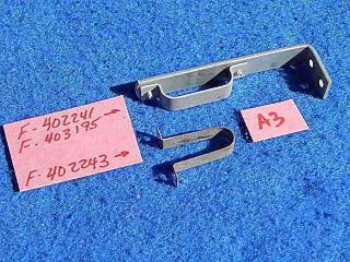1946 - 1948 Seeburg 146 147 148 Coin Chute Support Bracket F - 402241 & Clamp 402243