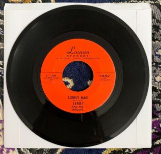 Jerry And His Uniques Lonely Man/yes He Will 7” L - 1261 Northern Soul Rare Gem