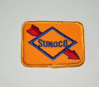 Vintage Sunoco Oil & Gas Station Co.  Cloth Jacket Hat Patch Nos 1960s