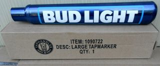 Budweiser Bud Light Large Aluminum Beer Tap Handle Anheuser Busch