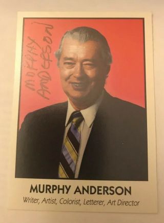 Murphy Anderson 28 Signed Autograph Auto 1992 Famous Comic Book Creators Card