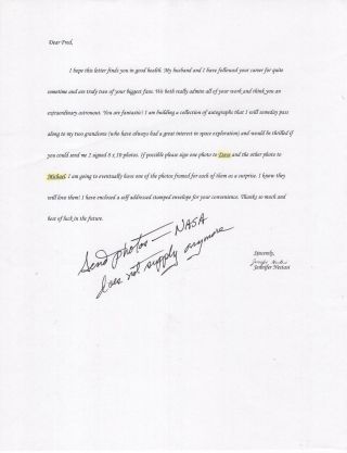 Fred Haise Handwritten Note Great Nasa Apollo 13 Astronaut