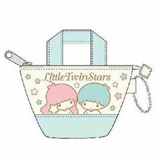 Sanrio Little Twin Stars Petit Tote Bag With Chain (kiki & Lara) 458133