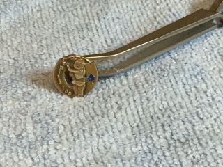 Classic 10k Small Sapphire “pizza Inn” Years Of Service Pin.