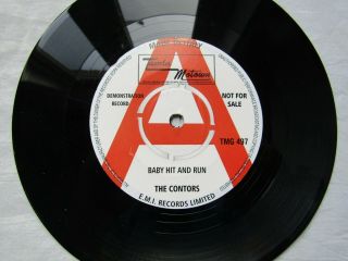 The Monitors Crying In The Night / Contours Baby Hit And And Run Re - Issue