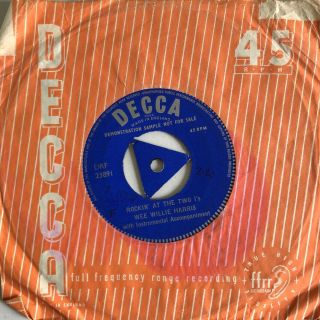 Wee Willie Harris Rockin’ At The Two I’s 7” Decca 1957 Uk One Sided Demo
