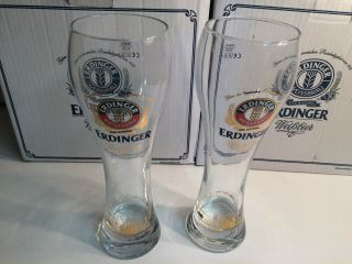 Erdinger German Beer Glass 0.  5l - Set Of 2,