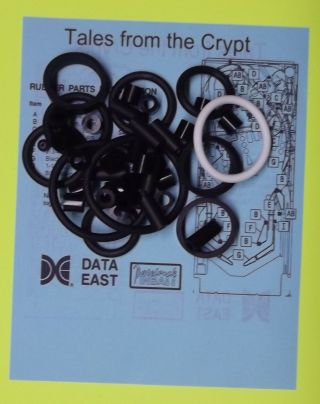 1993 Data East Tales From The Crypt Pinball Rubber Ring Kit Tftc