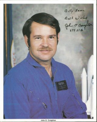 Space Exploration,  Photo Signed By John O.  Creighton