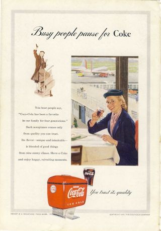 Vintage Coca - Cola Advertisement Classic Coke Decor Sign Alternative 44