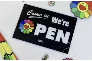 Takashi Murakami Flower Open/closed Sign - Complexcon 2019 Shop [new]