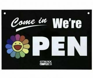 TAKASHI MURAKAMI FLOWER OPEN/CLOSED SIGN - COMPLEXCON 2019 SHOP [New] 3