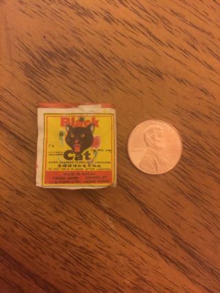 Black Cat Penny Pack Firecrackers Label