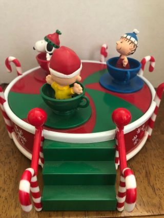 Gemmy Peanuts Charlie Brown Snoopy Linus Musical Animated Carnival Ride 3
