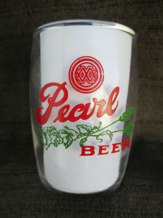 OLD VINTAGE PEARL BEER BARREL GLASS 2 DIFFERENT SAN ANTONIO,  TEXAS TX 5