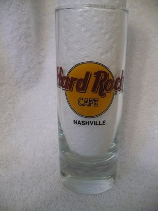 Nashville Tn Hard Rock Cafe 4 " Shooter Double Shot Glass