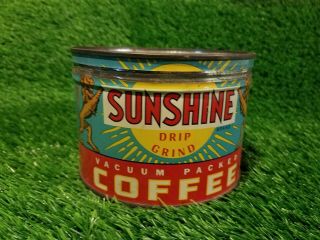 Vintage Sunshine Coffee Can