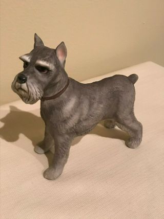 Boehm Schnauzer Porcelain Dog Figurine