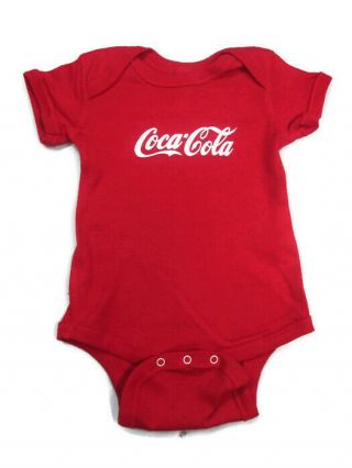 Coca - Cola Red Infant 6 Month Bodysuit One Piece 100 Cotton -