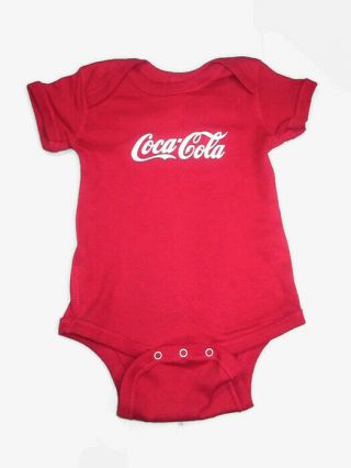 Coca - Cola Red Infant 6 Month Bodysuit One piece 100 Cotton - 2