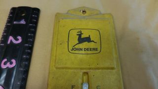 Antique Vintage John Deere Thermometer Sign Advertising 1950 ' s Farm Tractor 3
